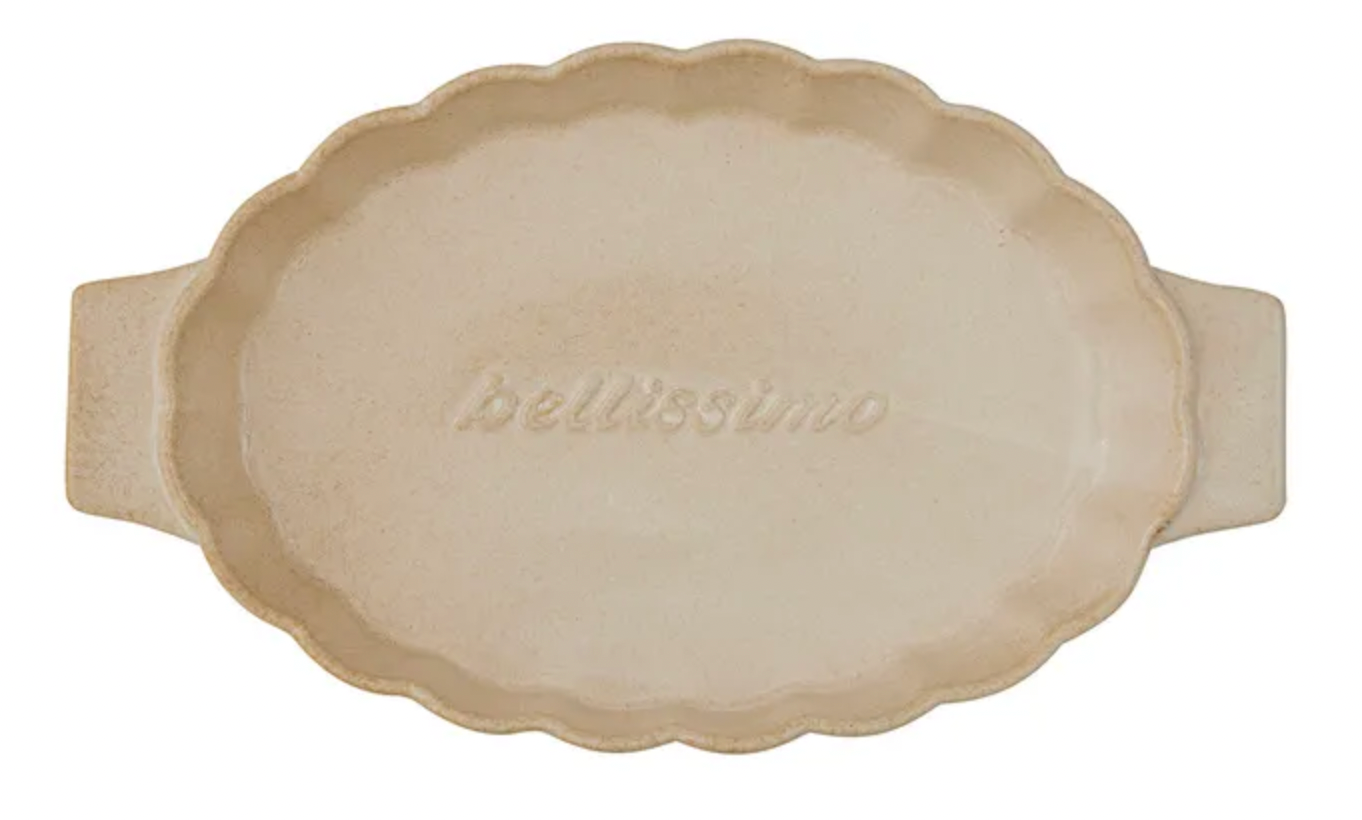 Toscana Oval Ceramic Baker - Cream