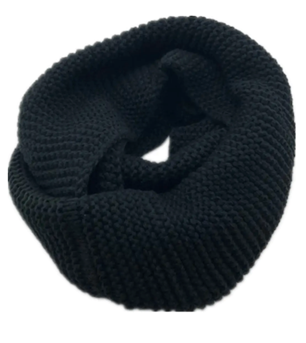 Stylish Knitted Snood - Black