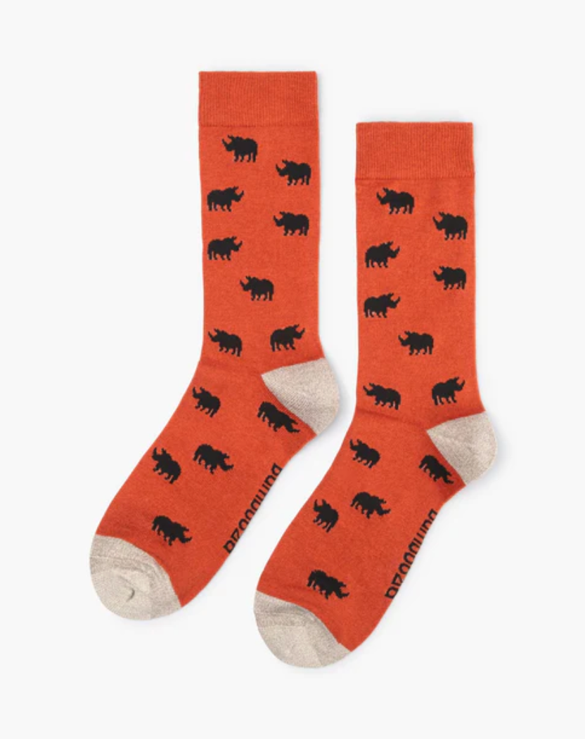Mens Rhino Bamboo Sock