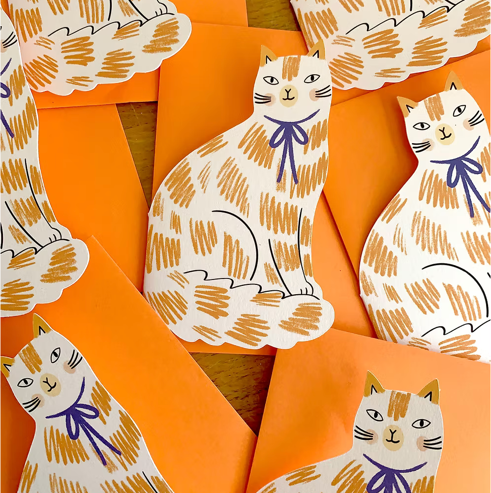 Ginger Cat Greeting Card