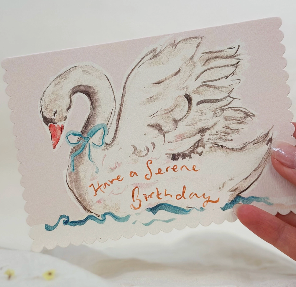 Serene Birthday Greeting Card