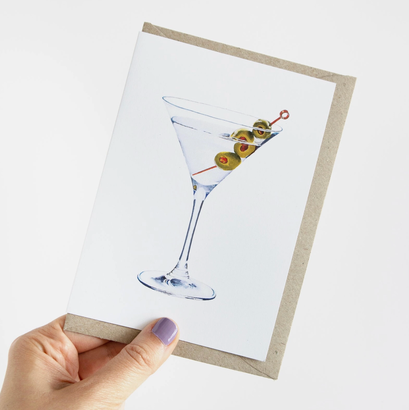 Martini Greeting Card