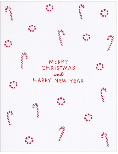 Peppermint Holiday - Greeting Card