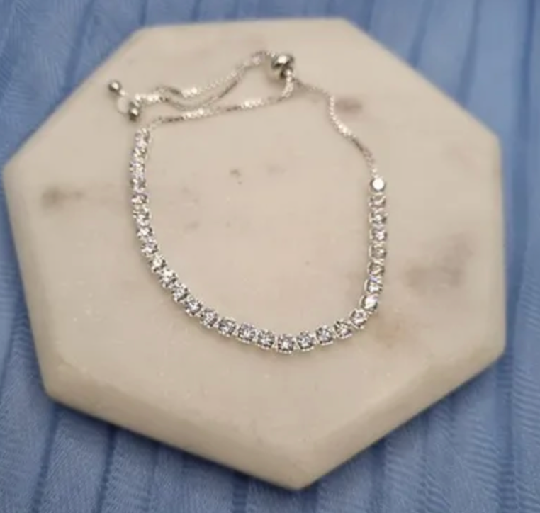 Cubic Adjustable Tennis Bracelet