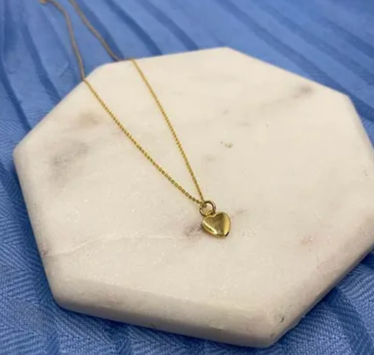 Delicate Plain Heart Necklace