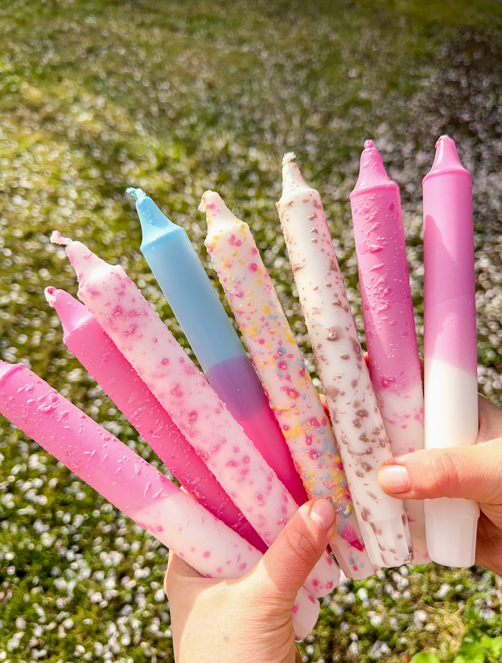 Taper Candles Confetti - 35cm