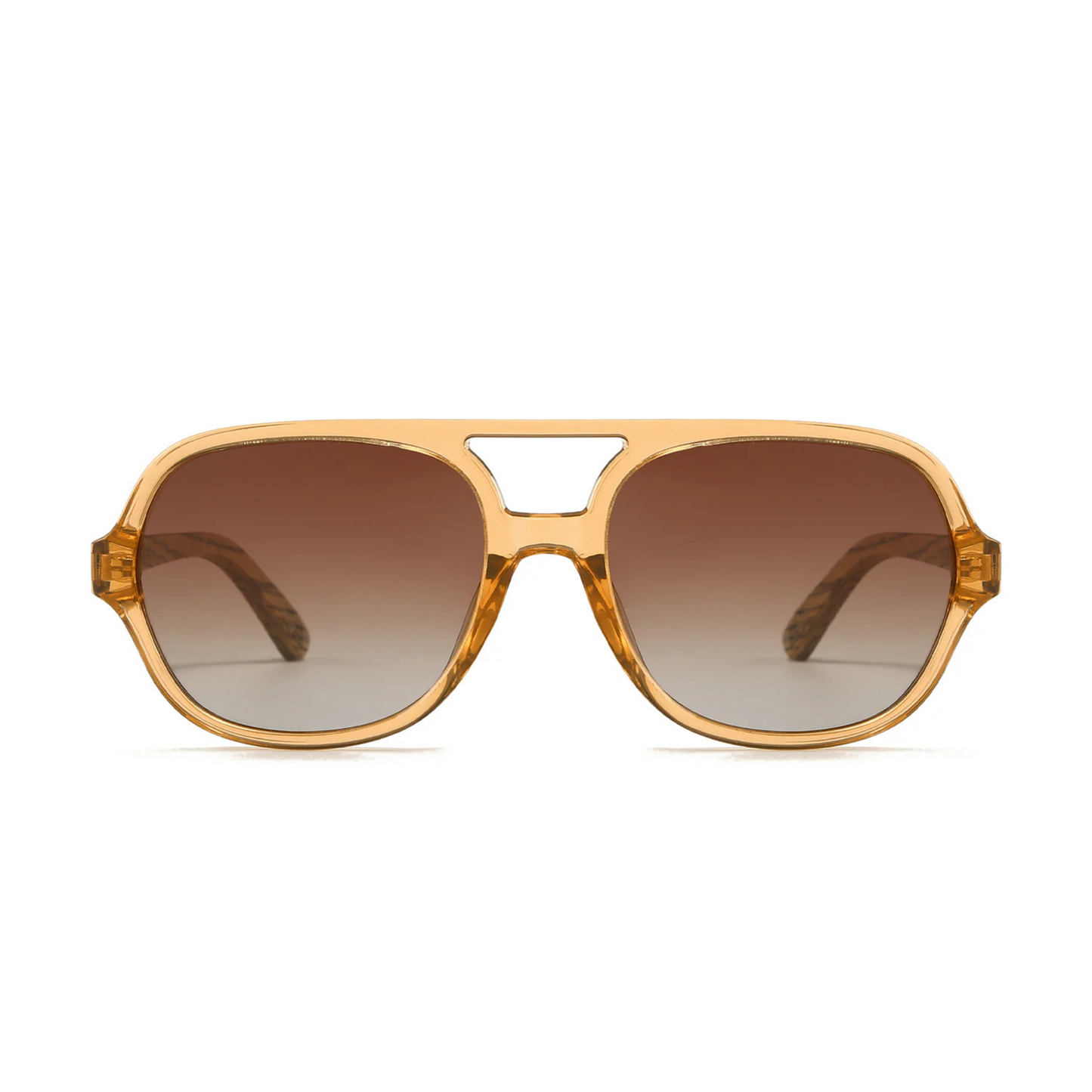 Billy Clear Brown Sunglasses