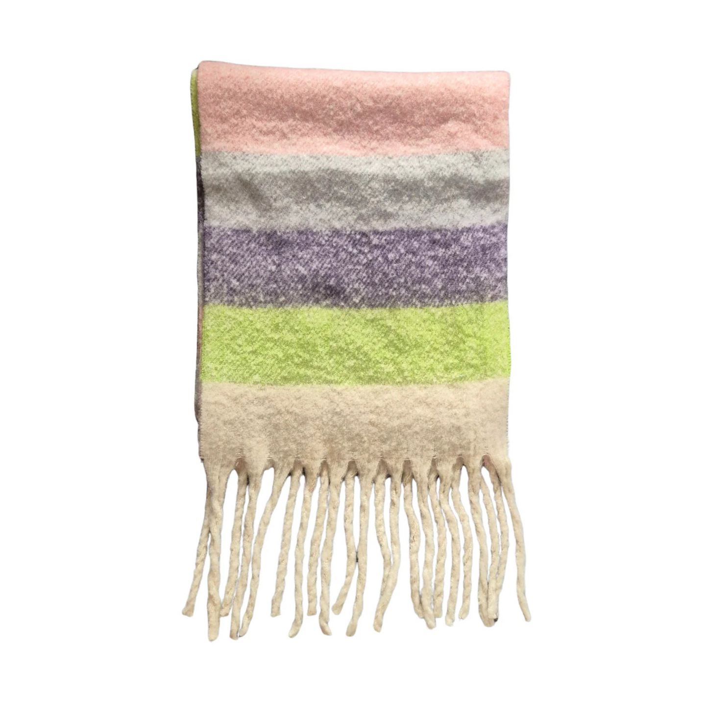 Winter Scarf Celery & Violet