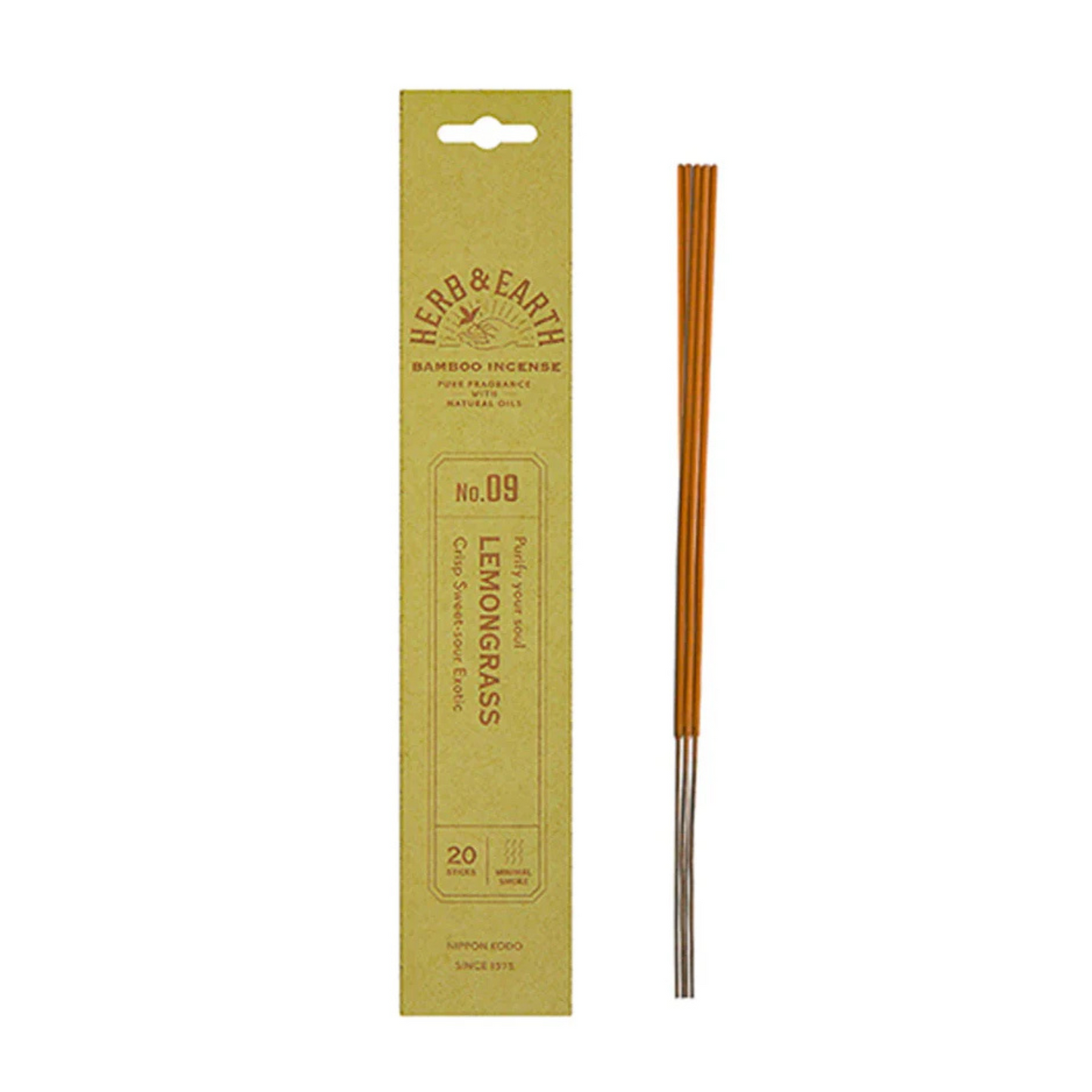 Nippon Kodo Herb & Earth Incense - Lemongrass No.09