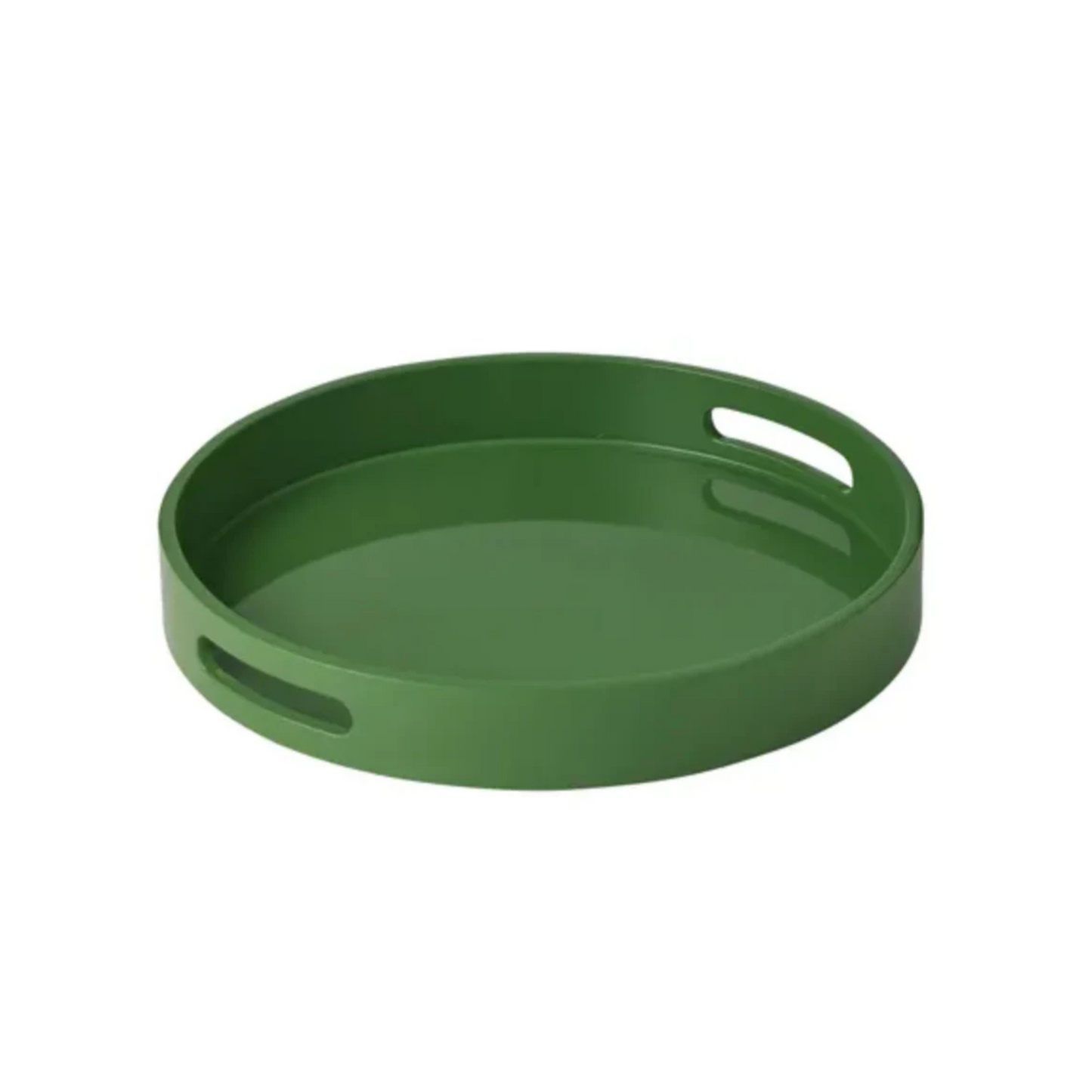 Lucia Lacquered Tray in Emerald