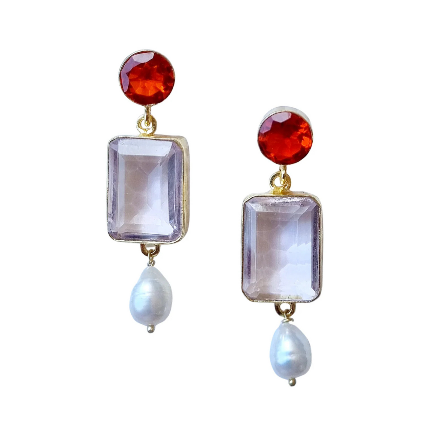 Hyda Glass Gem Earring