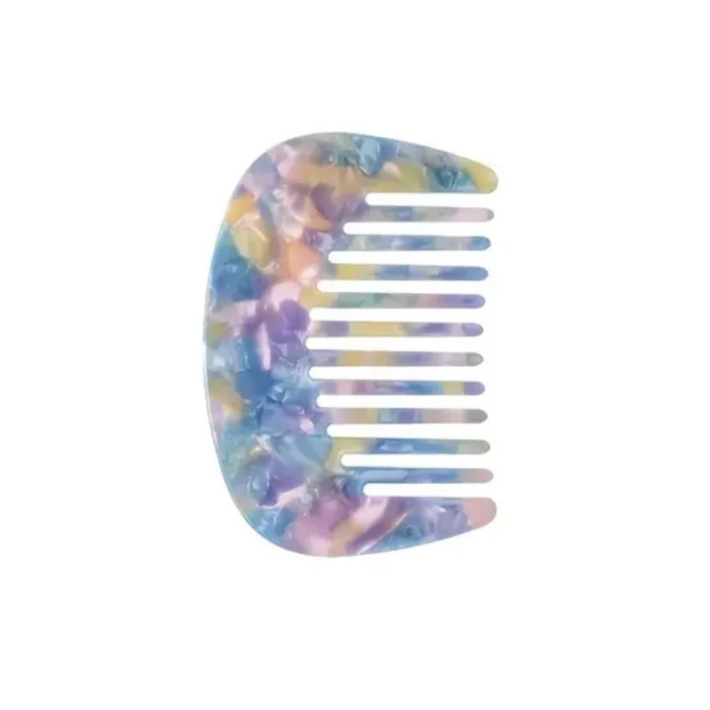 Resin Comb Baby Blue/ Mauve