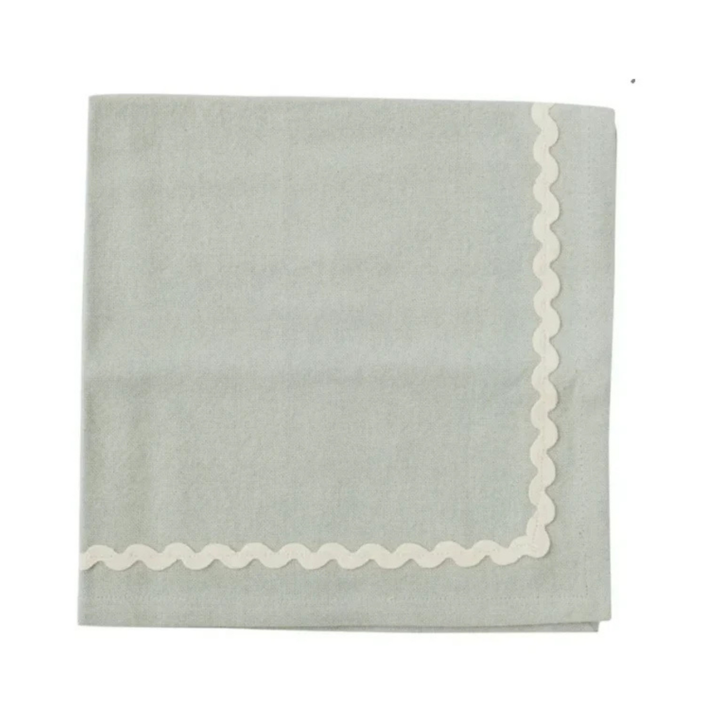 Orla Cotton Napkin 40cm Set of Four in Mist Ivory