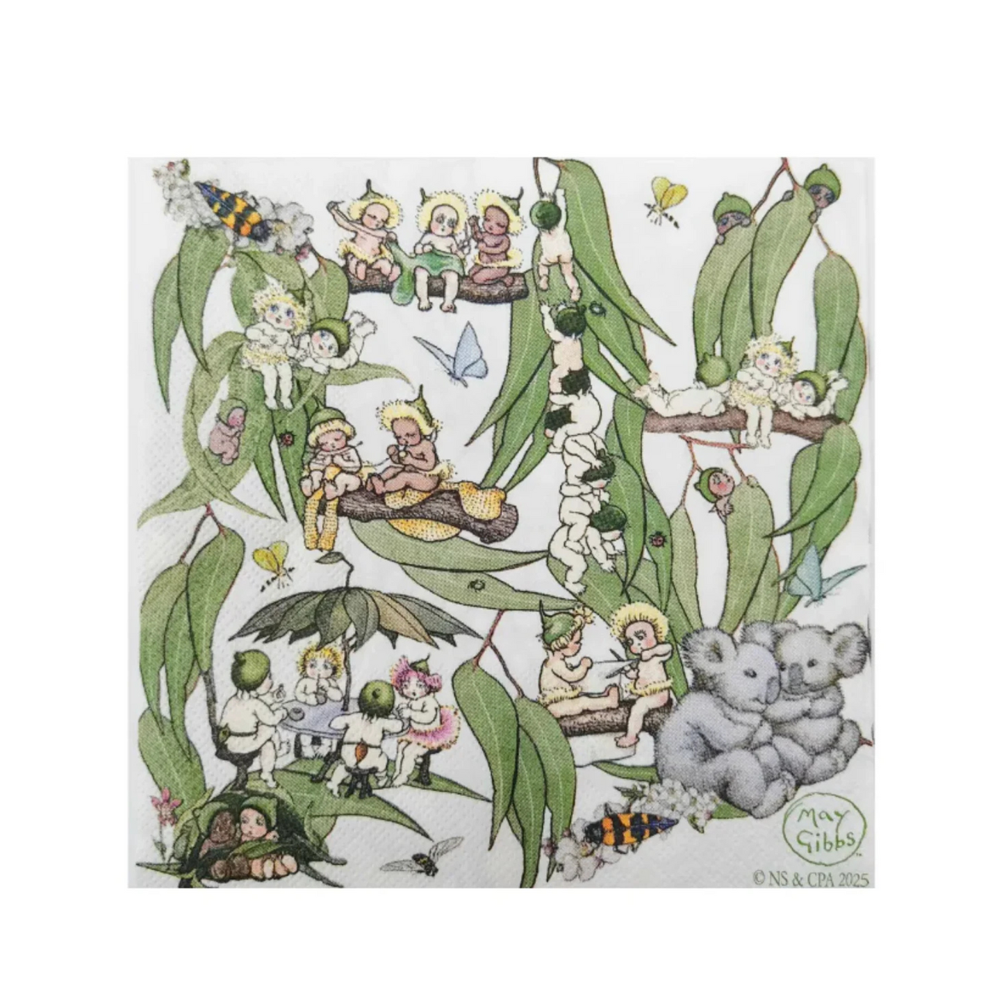 May Gibbs Gumnut Baby Paper Napkins Set of 20