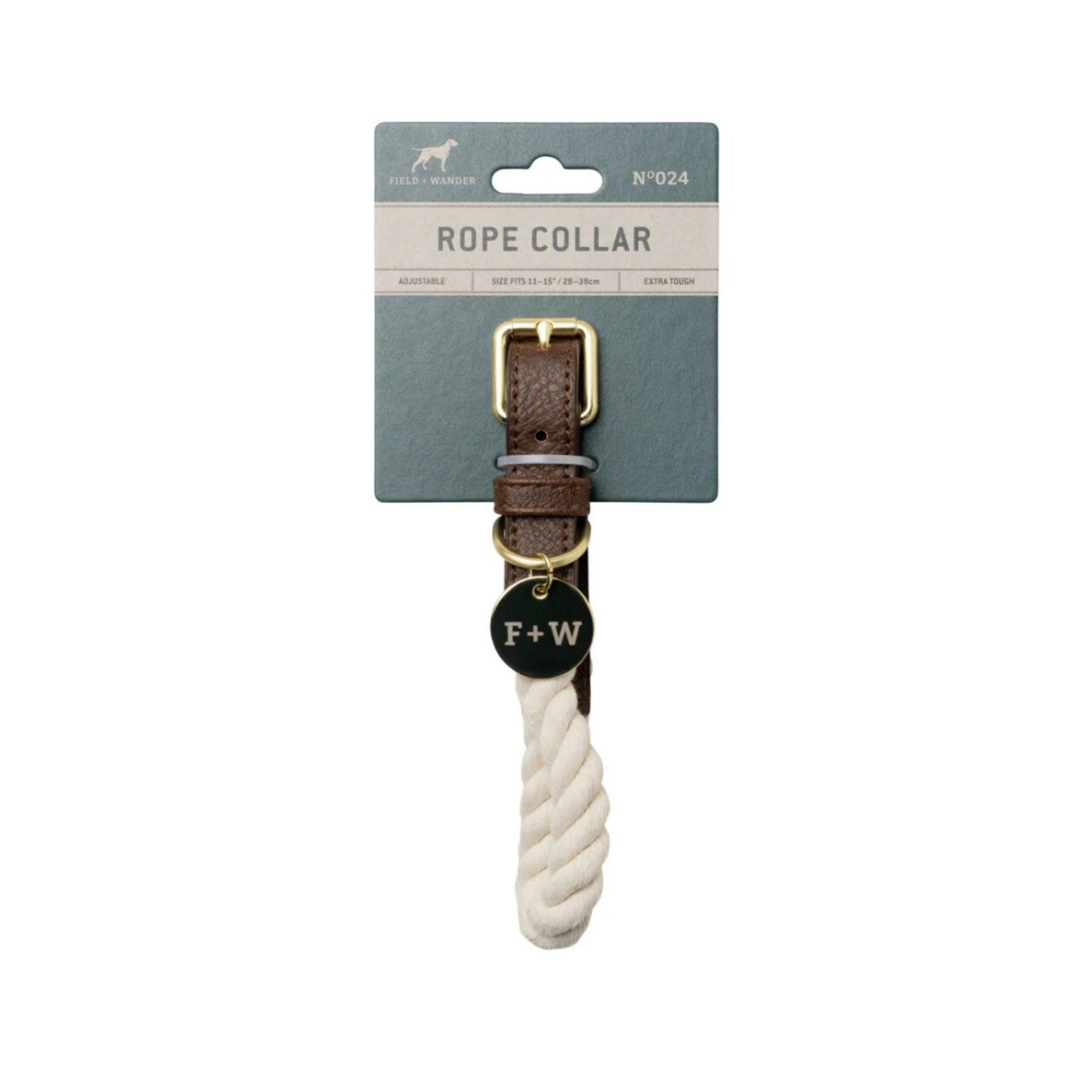 Dog Collar - Small, Cream