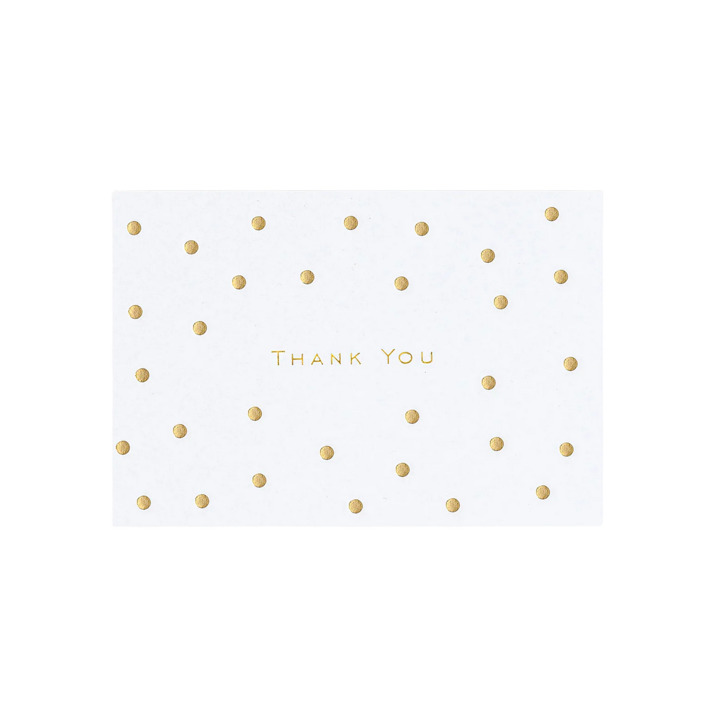 Gold Dots Thank You Cards