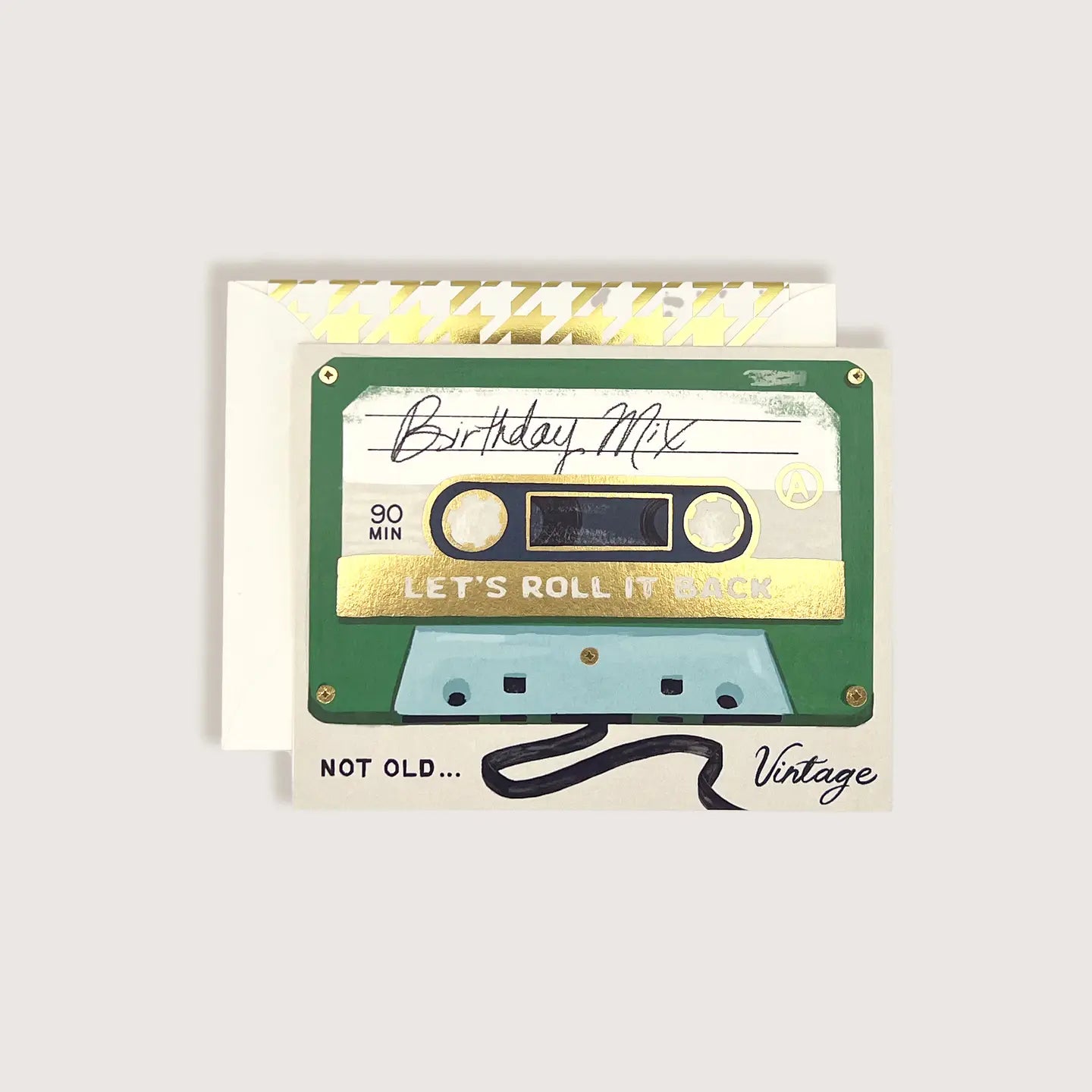 Birthday Mix Cassette Tape Greeting Card