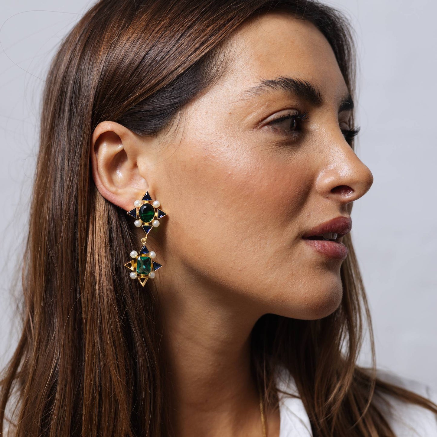 Statement Star Gem Earring