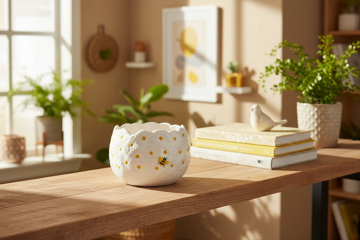 Daisy Ceramic Planter