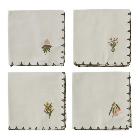 Daphne S/4 Cotton Embroidered Napkins