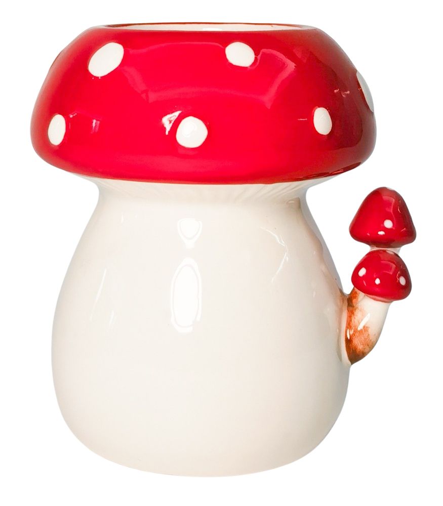 Toadstool with Toadstools Planter