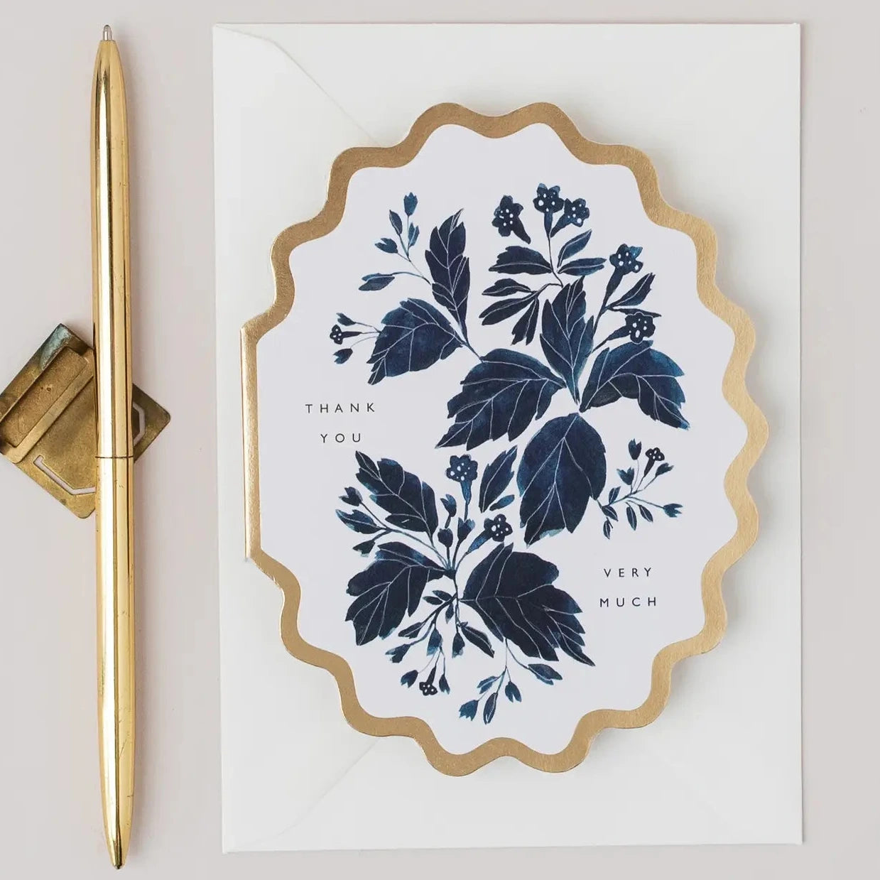 Thank You Very Much Botanical Greeting Card