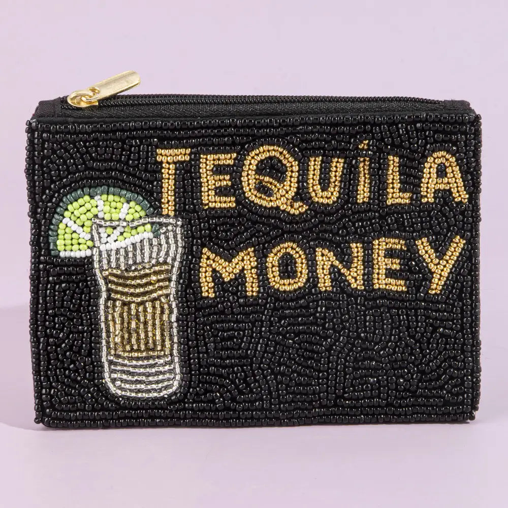 Tequila Money Beaded Purse