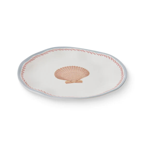 La Mer Shell Melamine Plate Large