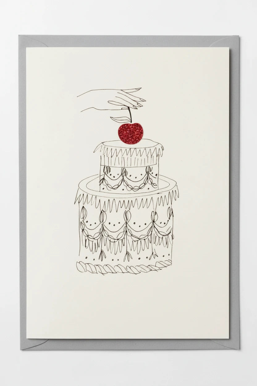 Cherry On the Cake Greeting Card