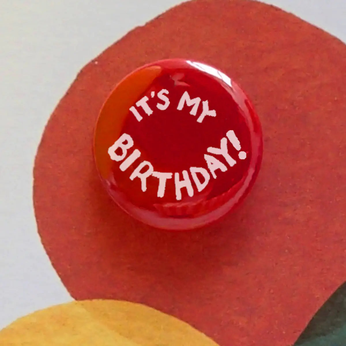 Big Birthday Balloons - Greeting Card with Badge
