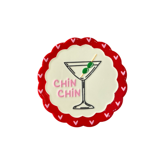 Chin Chin Cocktail Ceramic Coaster