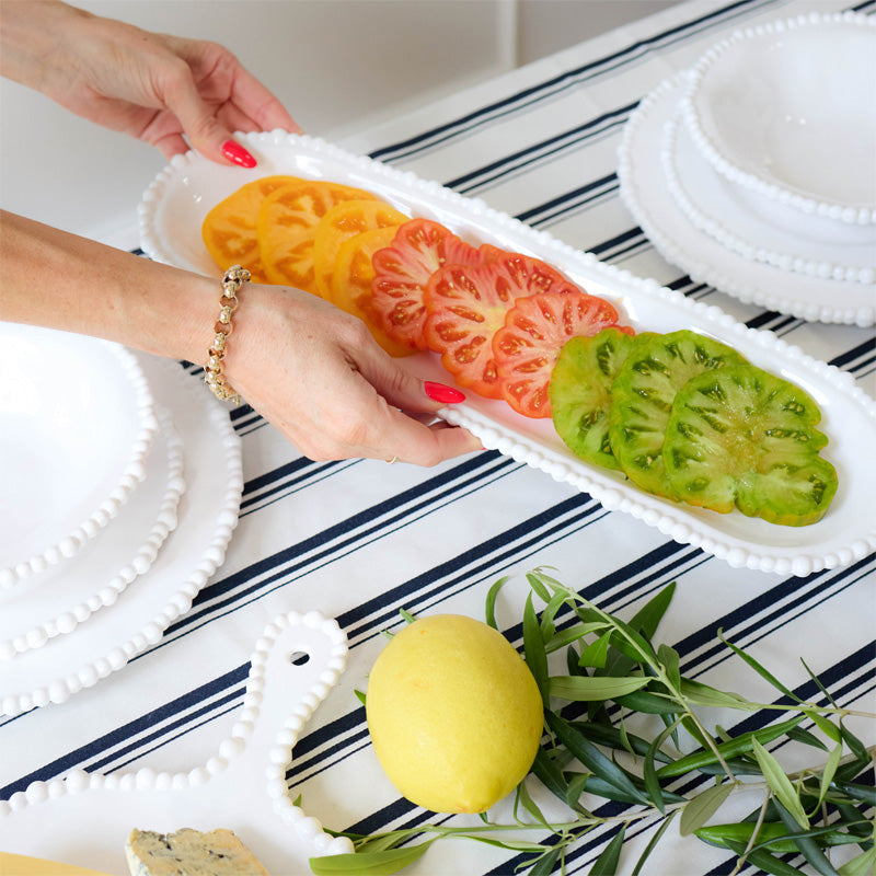 Melamine Pearl Side Plate – White