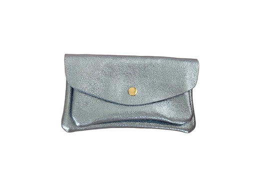 Kangaroo Double Pocket Leather Wallet Sky