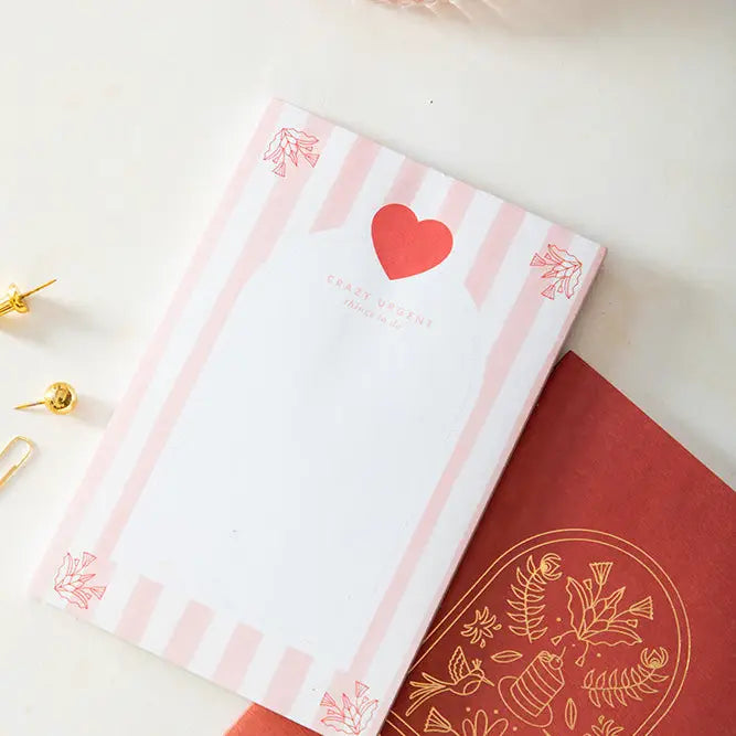 Pink Stripes - Notepad