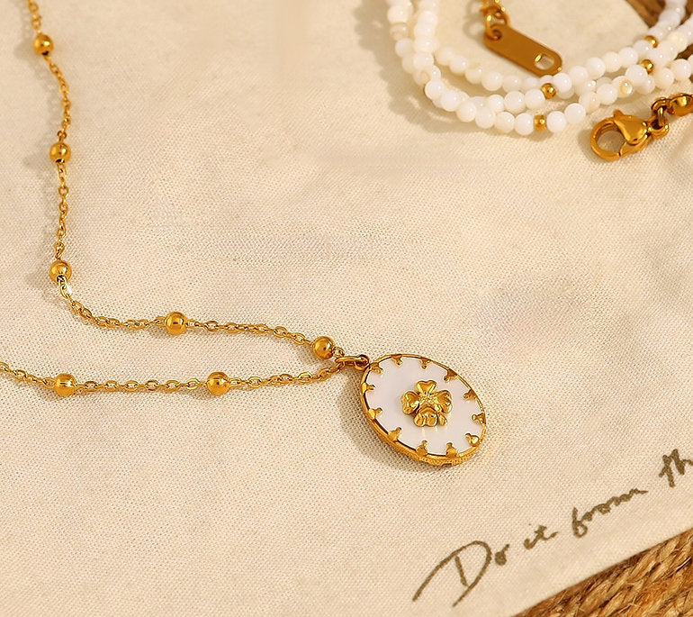 Four Leaf Clover Gold Necklace