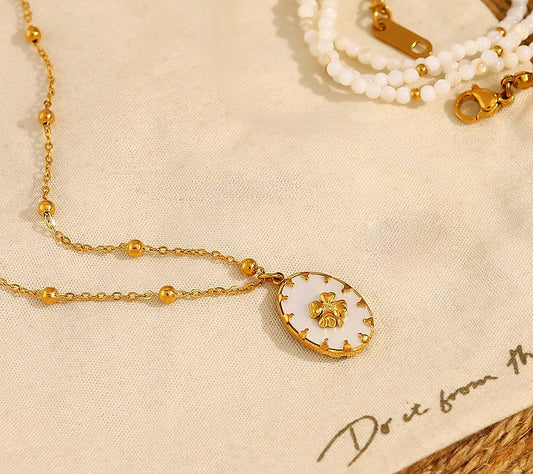 Four Leaf Clover Gold Necklace