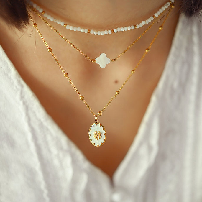 Four Leaf Clover Gold Necklace