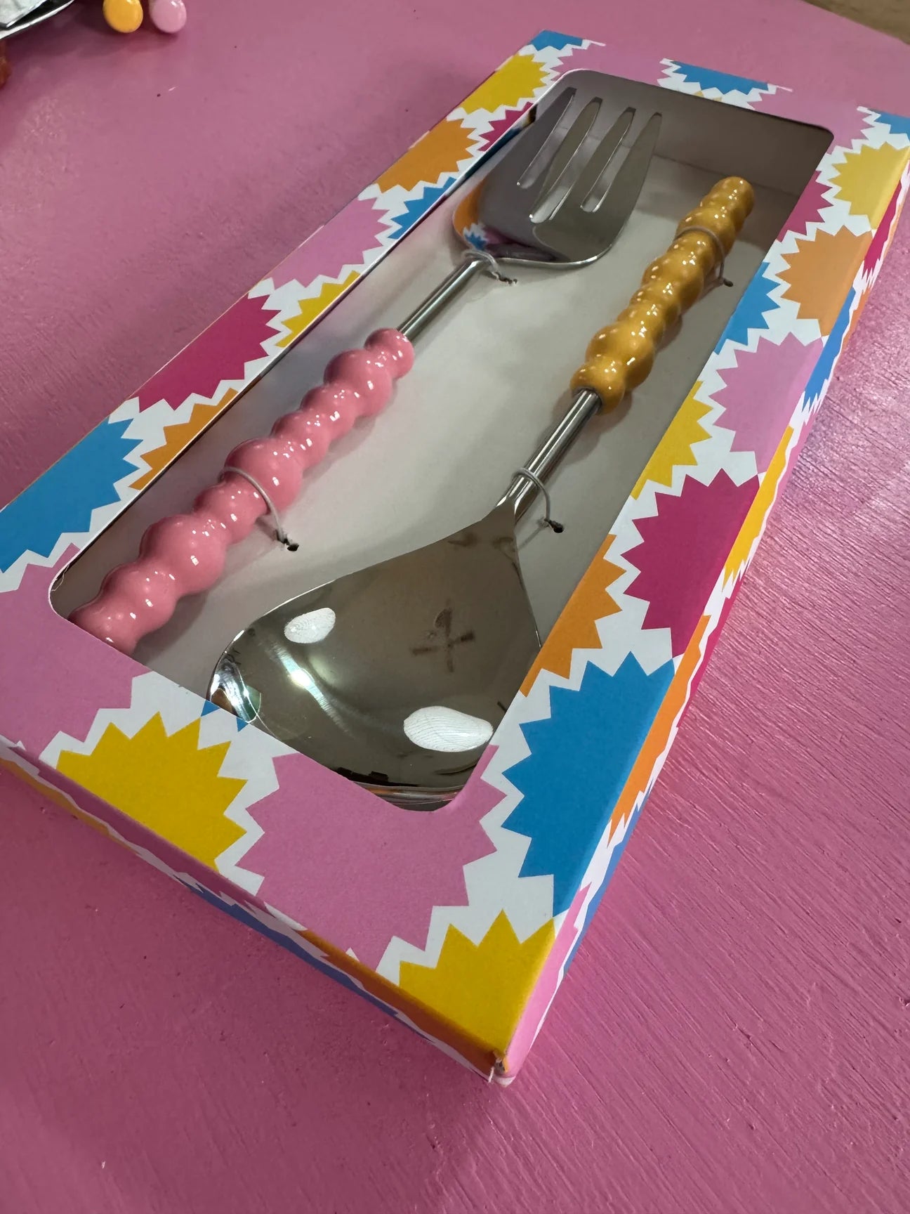 Pastel Pop Salad Servers