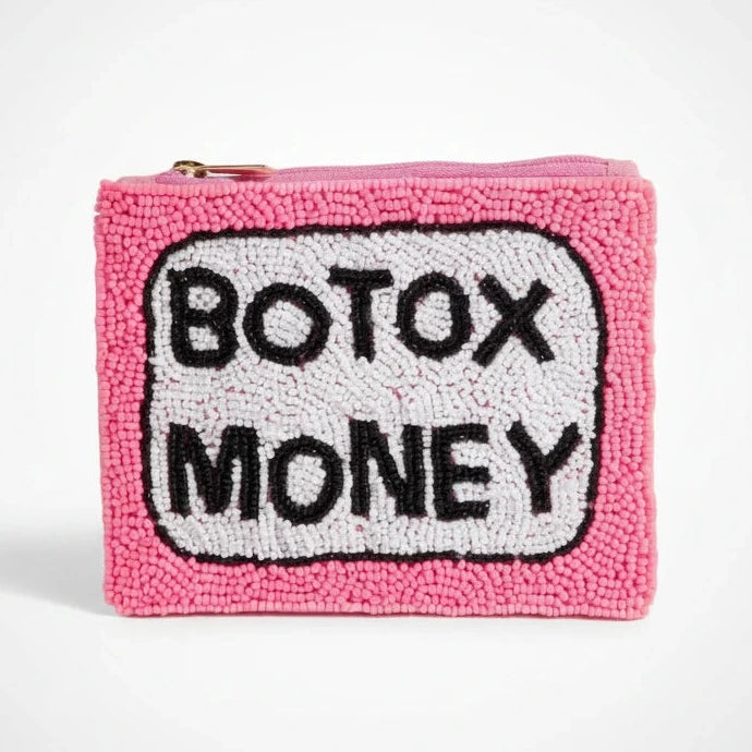 Botox Money Beaded Purse