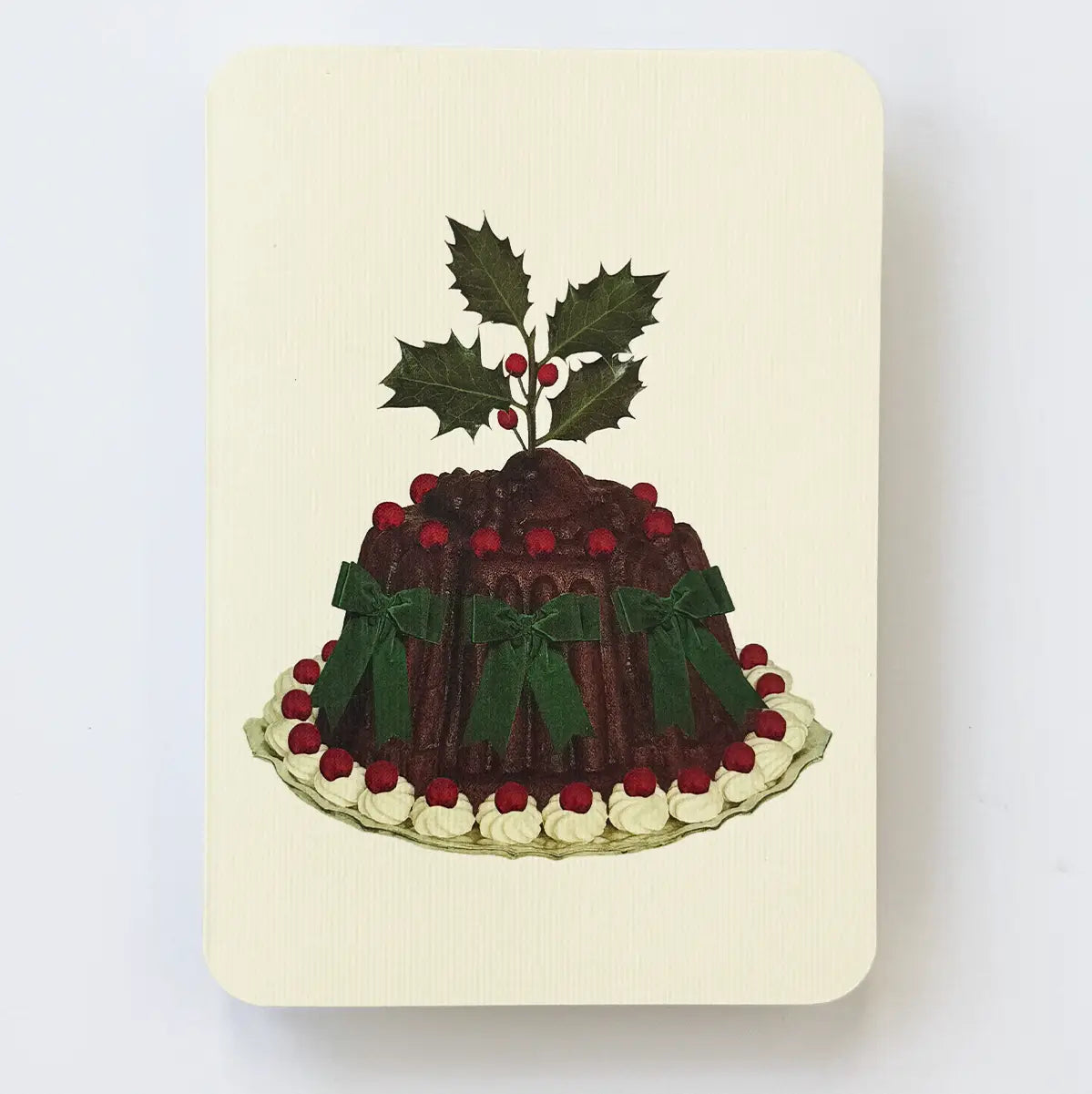 Christmas Plum Pudding - Holiday Card