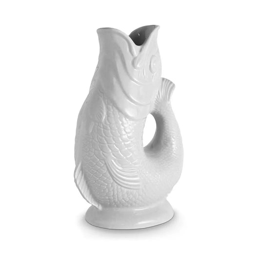 Wade Fish Jug - White