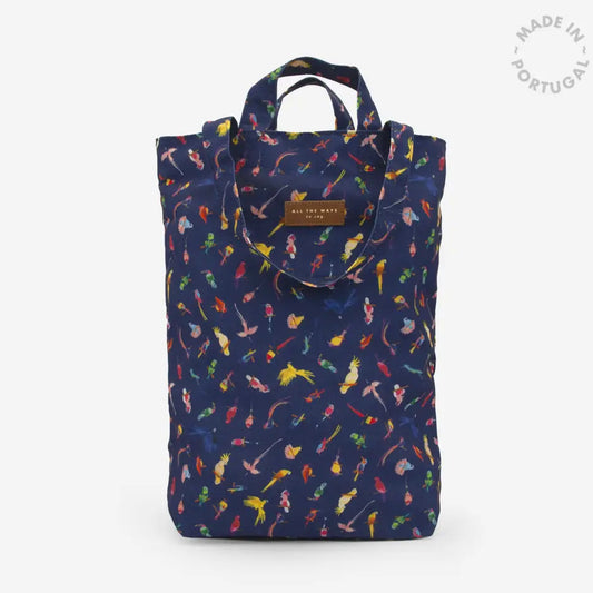 Neon Birds Tote Bag
