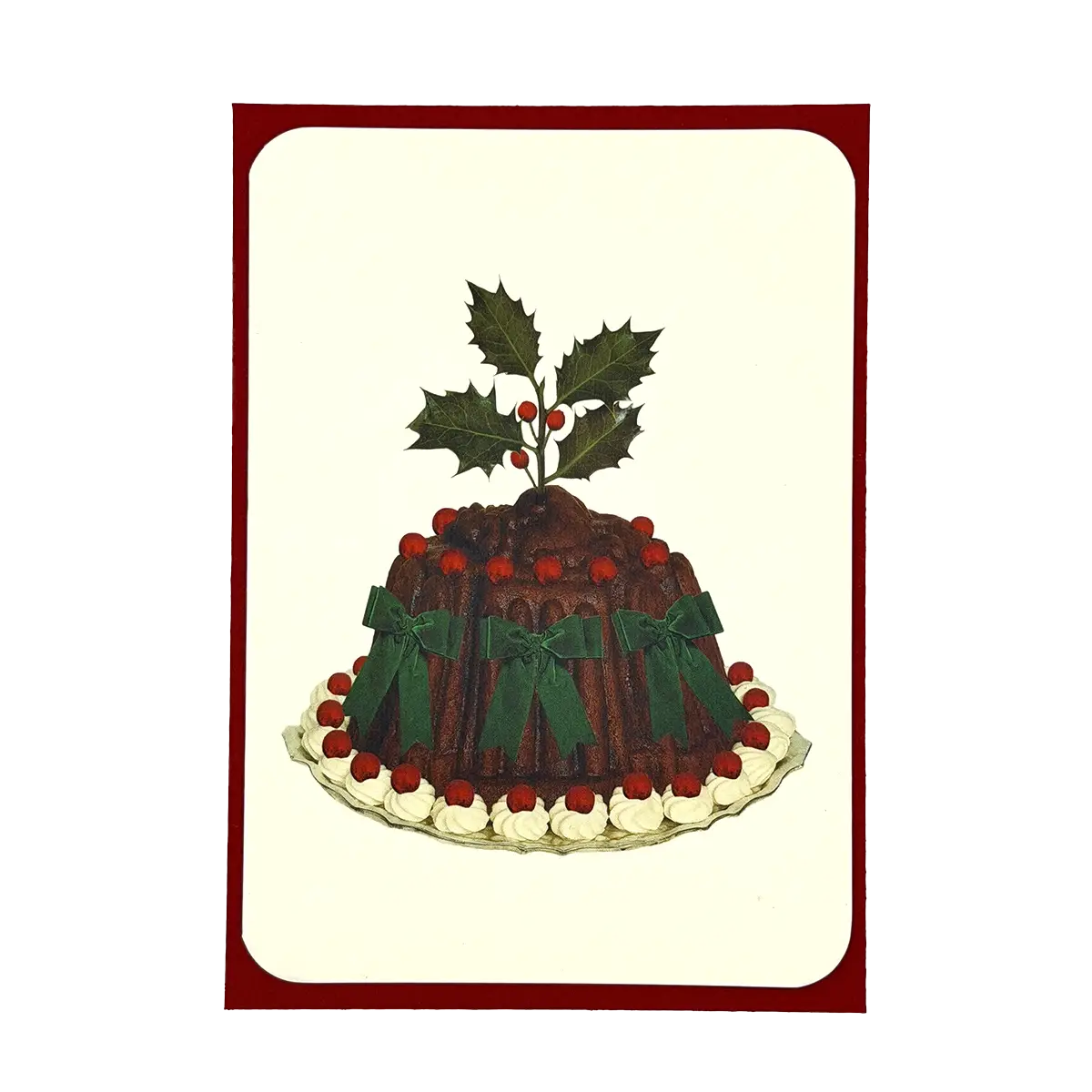 Christmas Plum Pudding - Holiday Card