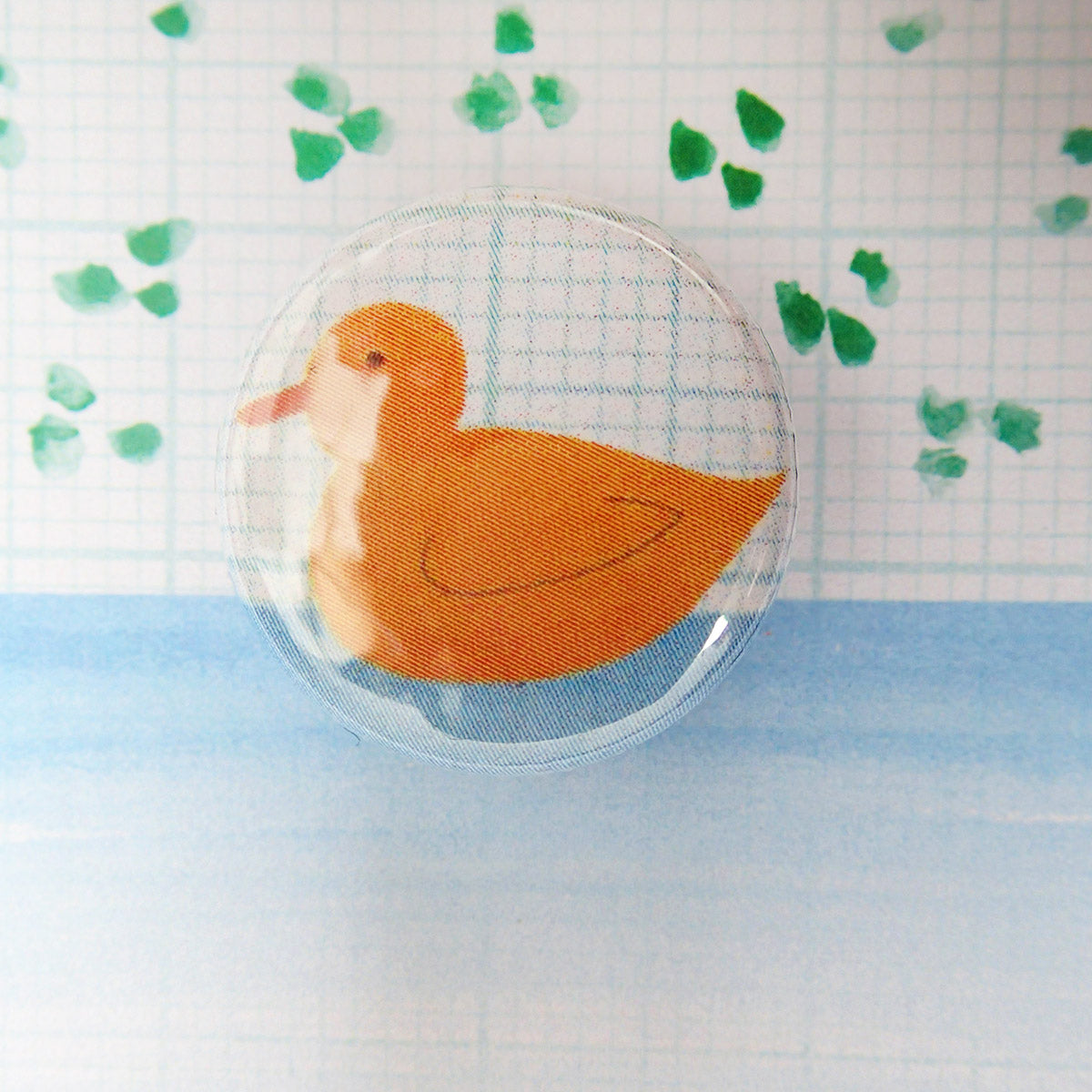 New Baby Duckling - Greeting Card with Badge