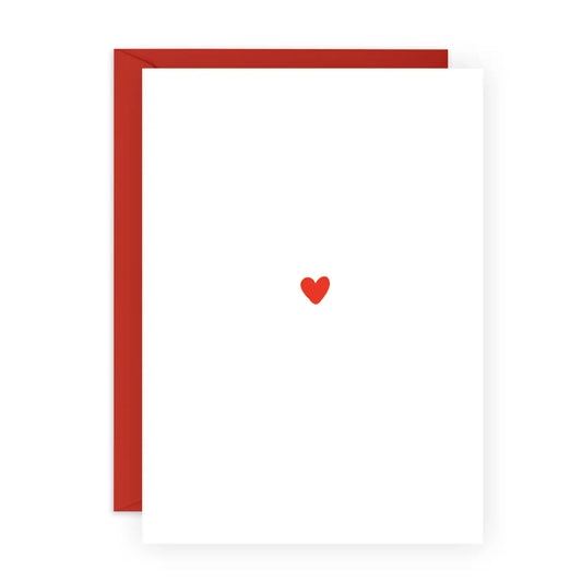 Simple Heart Love Love Card