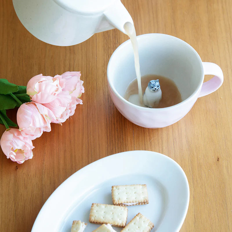 Bisque Figurine Mug - Cat