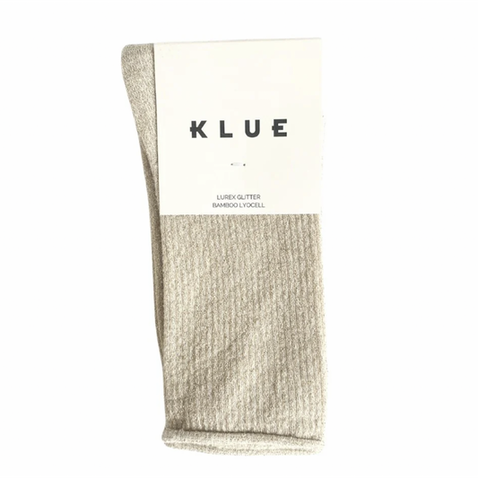 Glitter Lurex Socks Gold