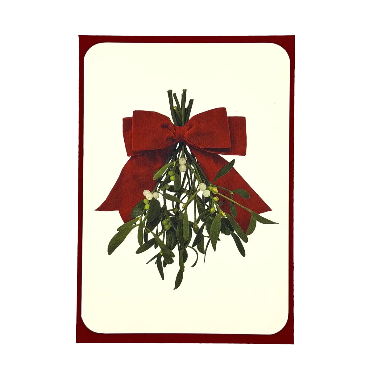 Mistletoe & Bow - Holiday Card