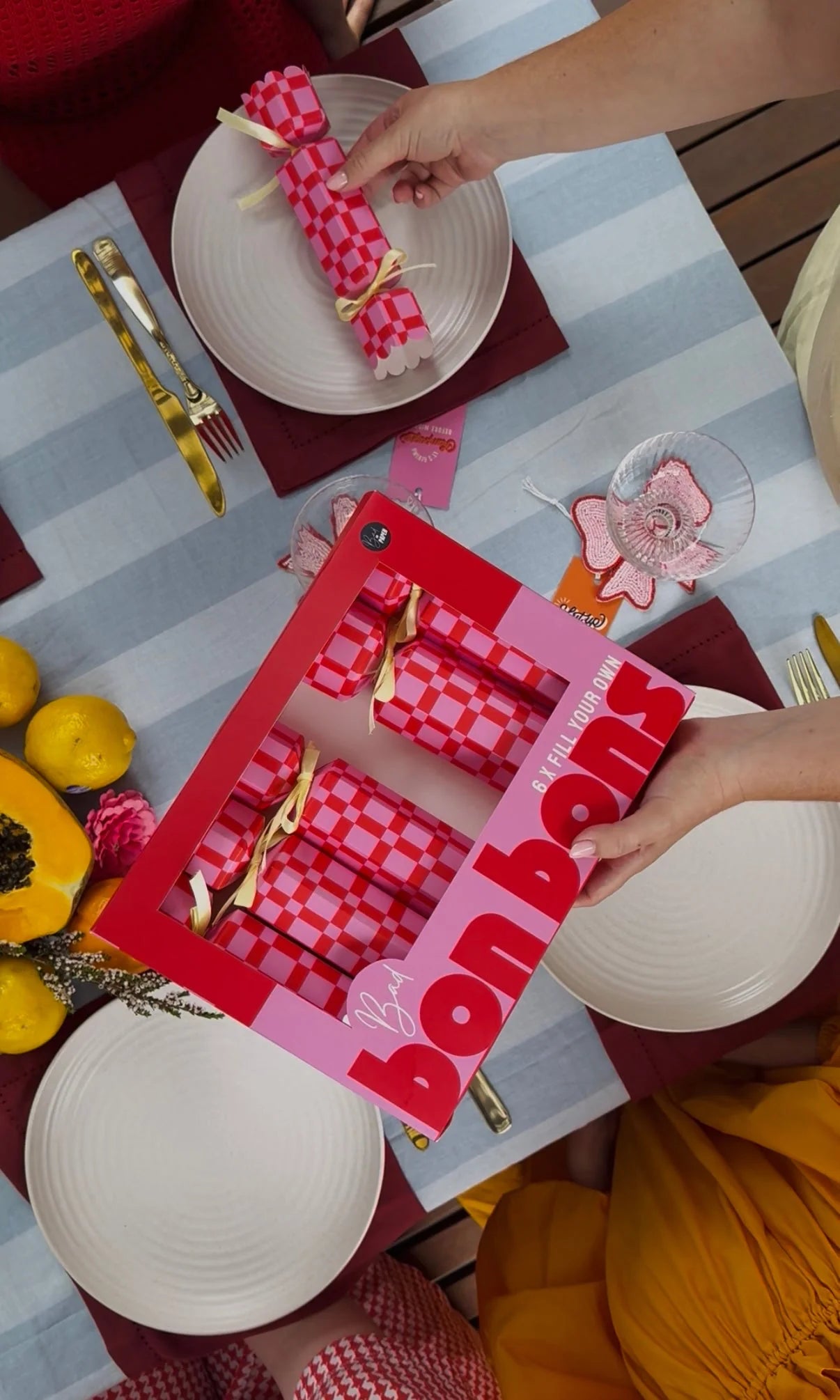 Bon Bons - Fill Your Own - Pink and Red