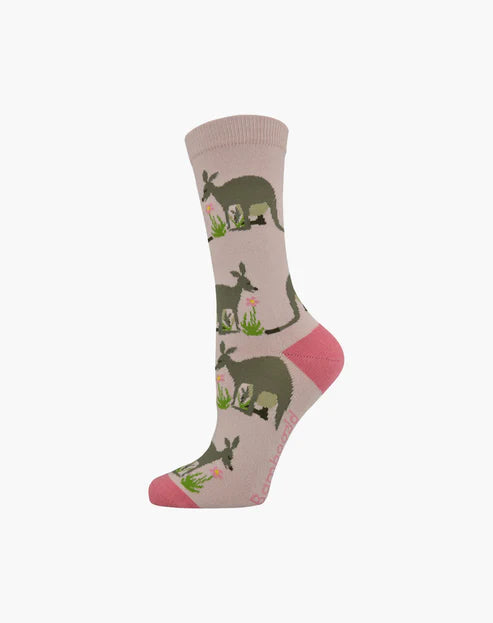 Womens Kangaroo Bamboo Sock